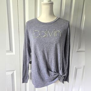Calvin Klein, Grey Long Sleeve, Large